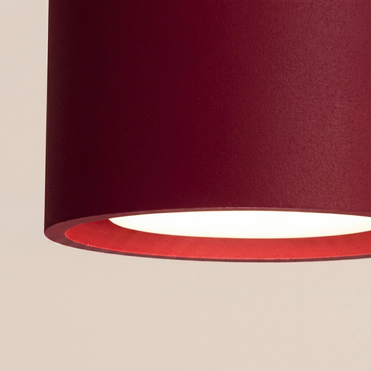 
Design Deckenlampe „Modo“ 3-flammig - Burgundrot