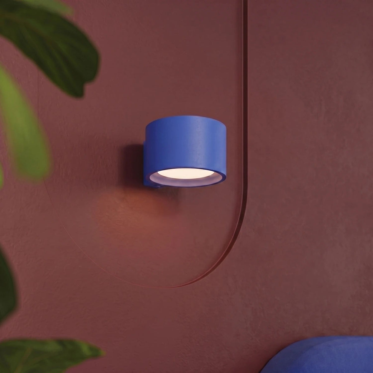
Design Wandlampe „Modo“ 1-flammig - Ultramarin
