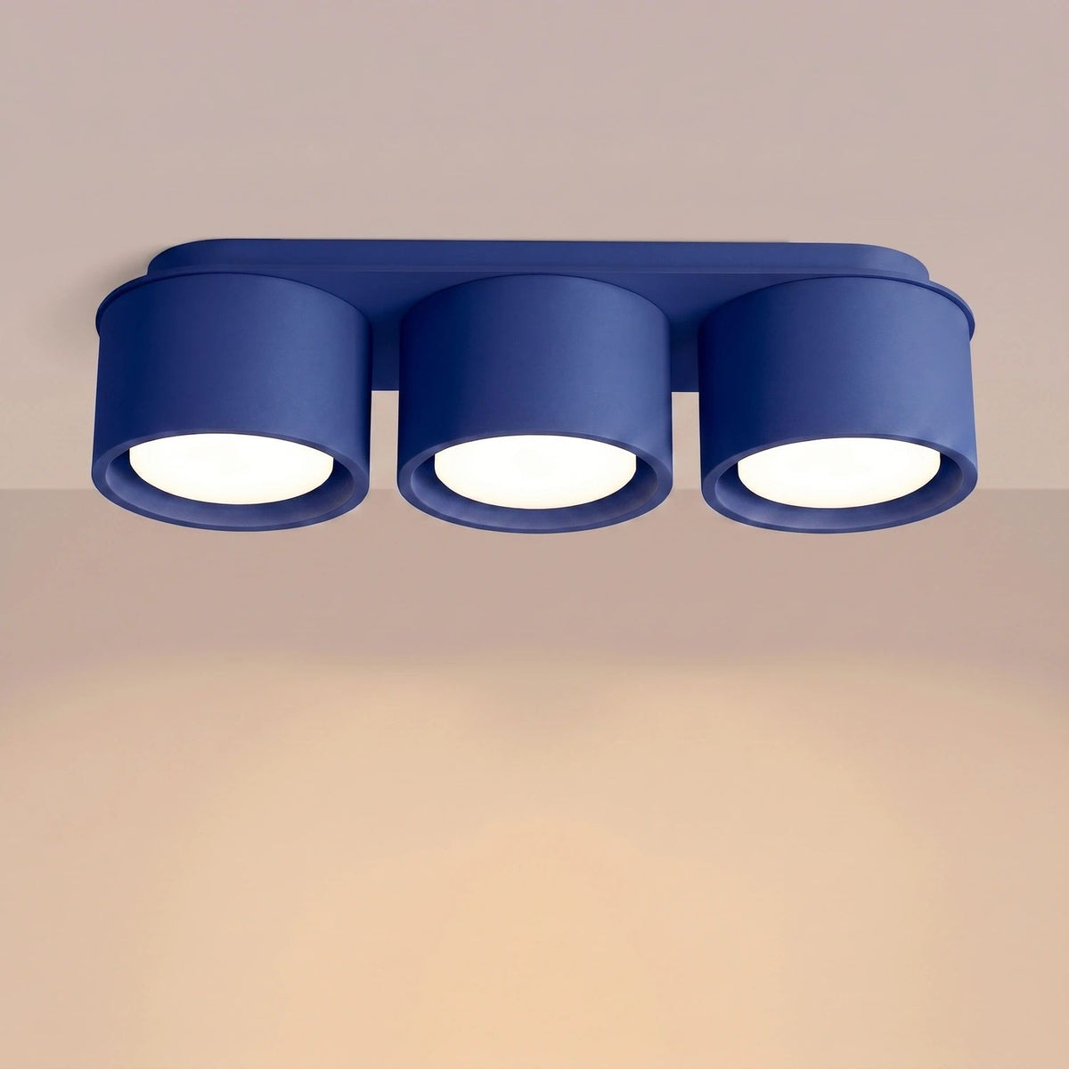 
Design Deckenlampe „Modo“ 3-flammig - Ultramarin