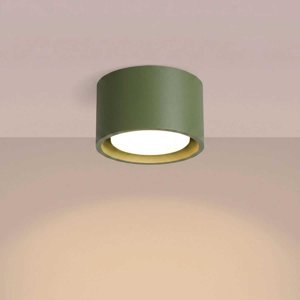 
Design Deckenlampe „Modo“ 1-flammig - Olivgrün