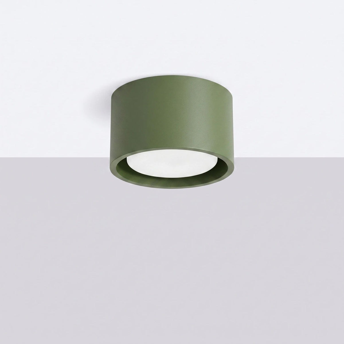 
Design Deckenlampe „Modo“ 1-flammig - Olivgrün
