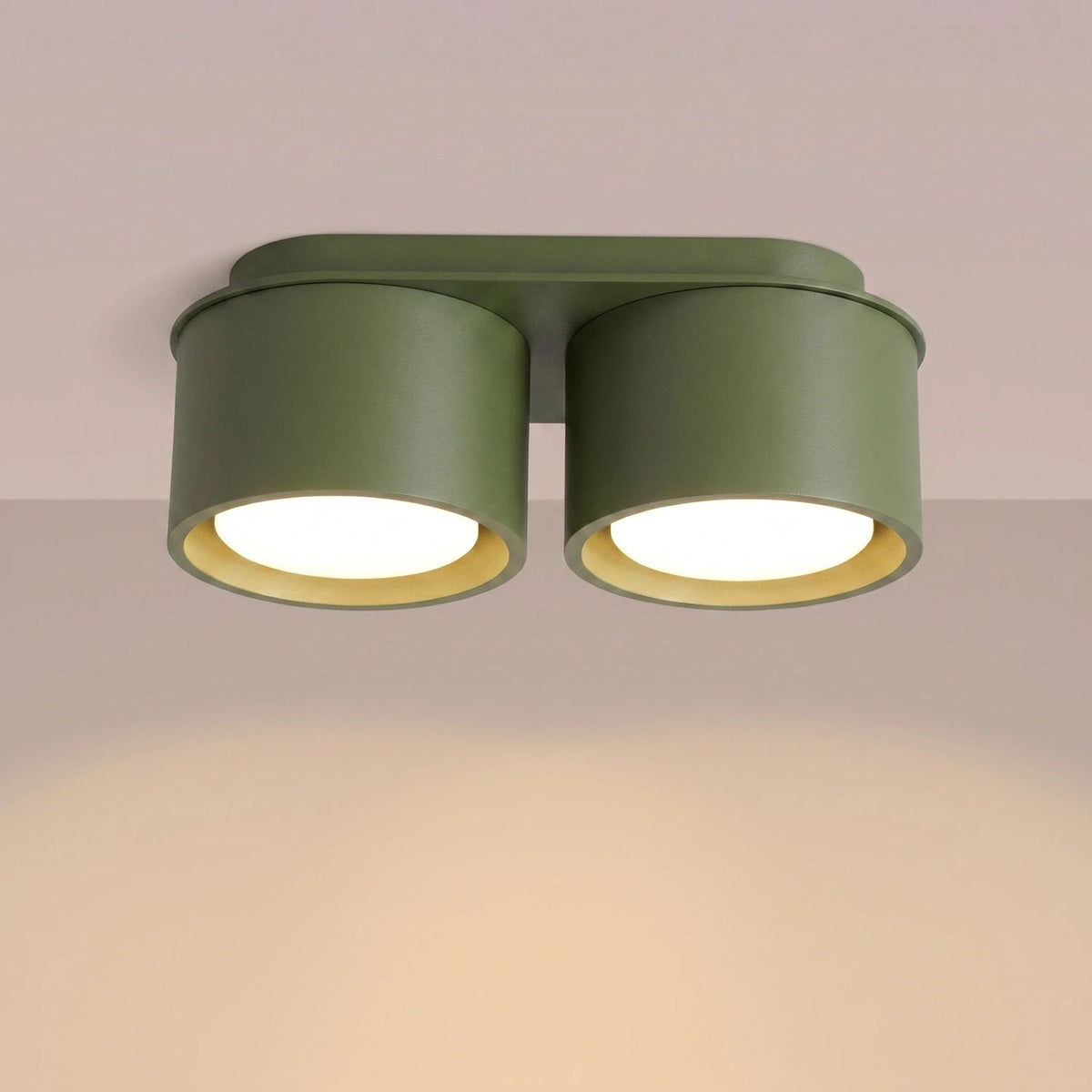 
Design Deckenlampe „Modo“ 2-flammig - Olivgrün