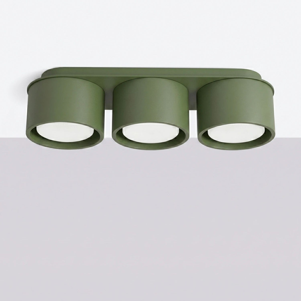 
Design Deckenlampe „Modo“ 3-flammig - Olivgrün