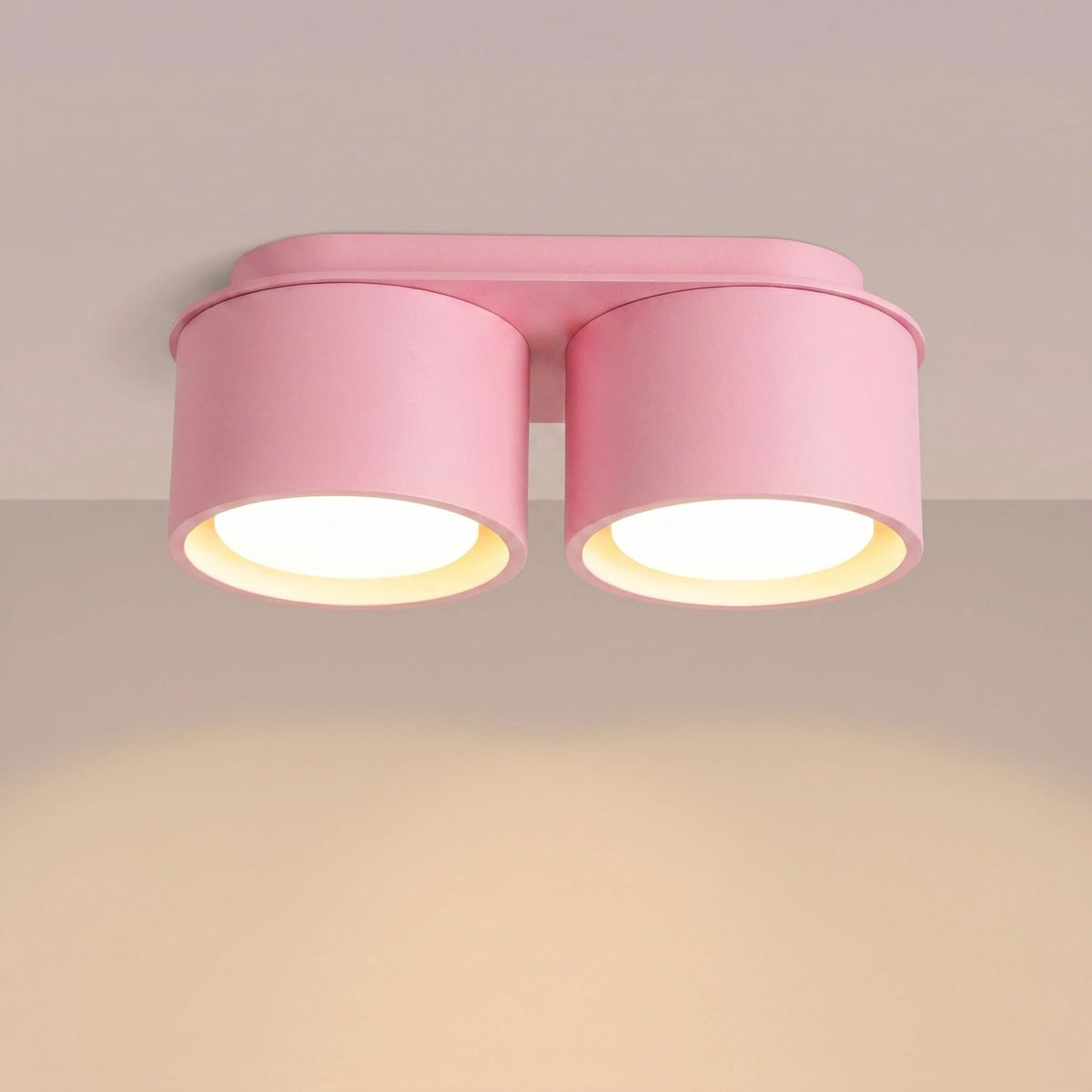 
Design Deckenlampe „Modo“ 2-flammig - Rosa