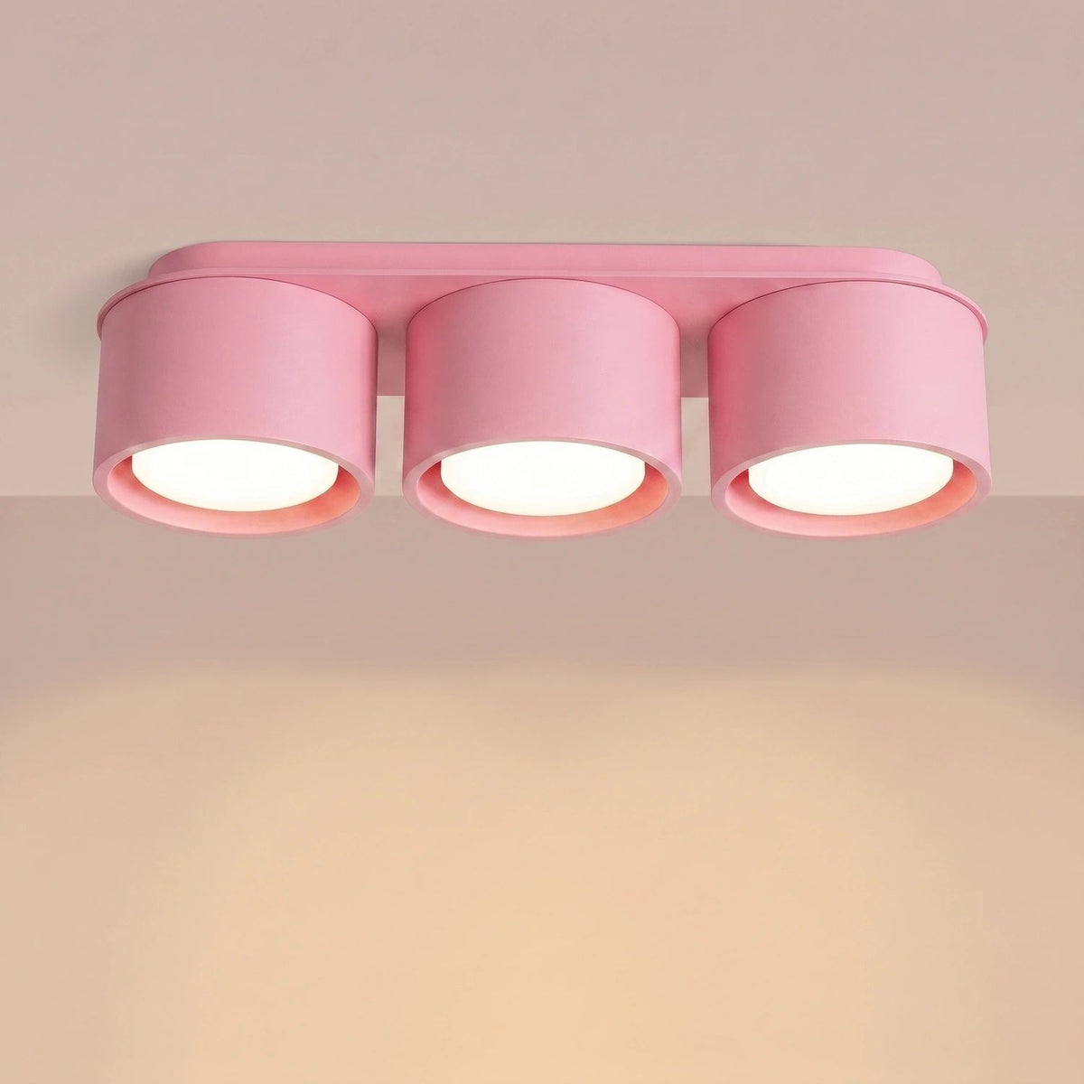 
Design Deckenlampe „Modo“ 3-flammig - Rosa