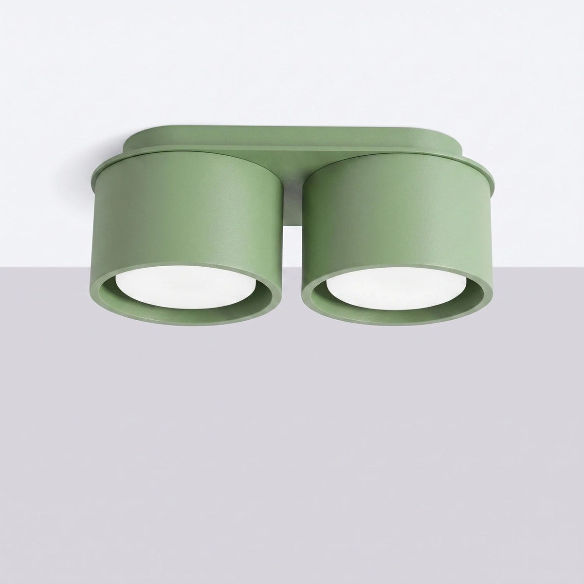 
Design Deckenlampe „Modo“ 2-flammig - Salbeigrün