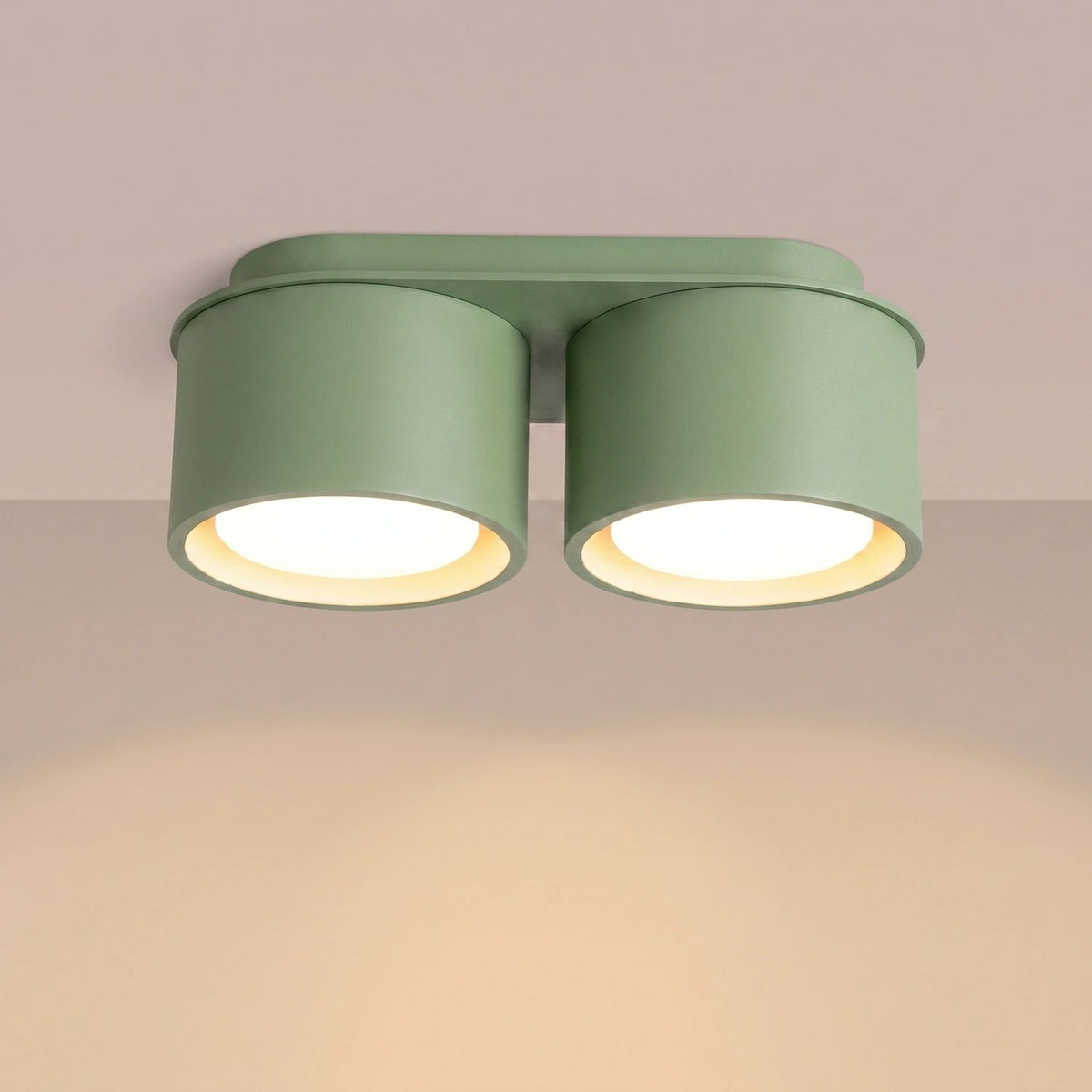 
Design Deckenlampe „Modo“ 2-flammig - Salbeigrün