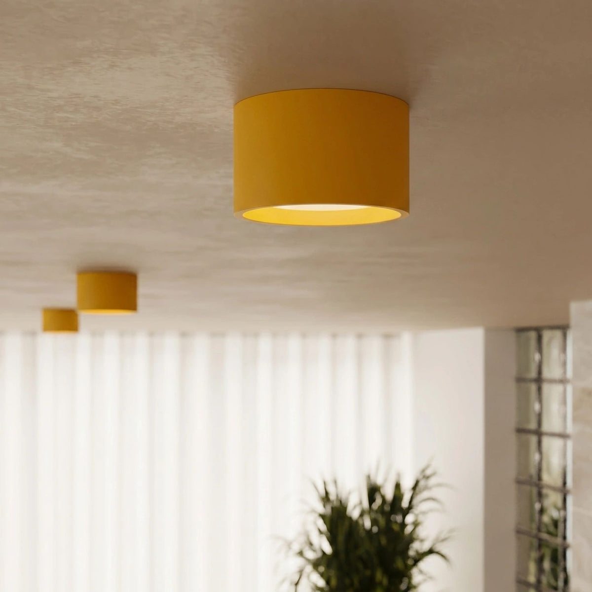 
Design Deckenlampe „Modo“ 1-flammig - Gelb