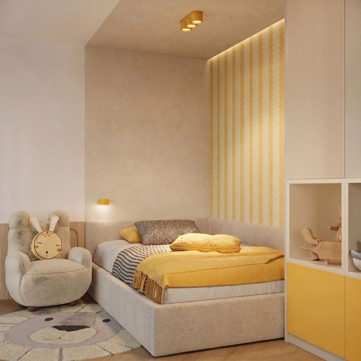 
Design Deckenlampe „Modo“ 2-flammig - Gelb