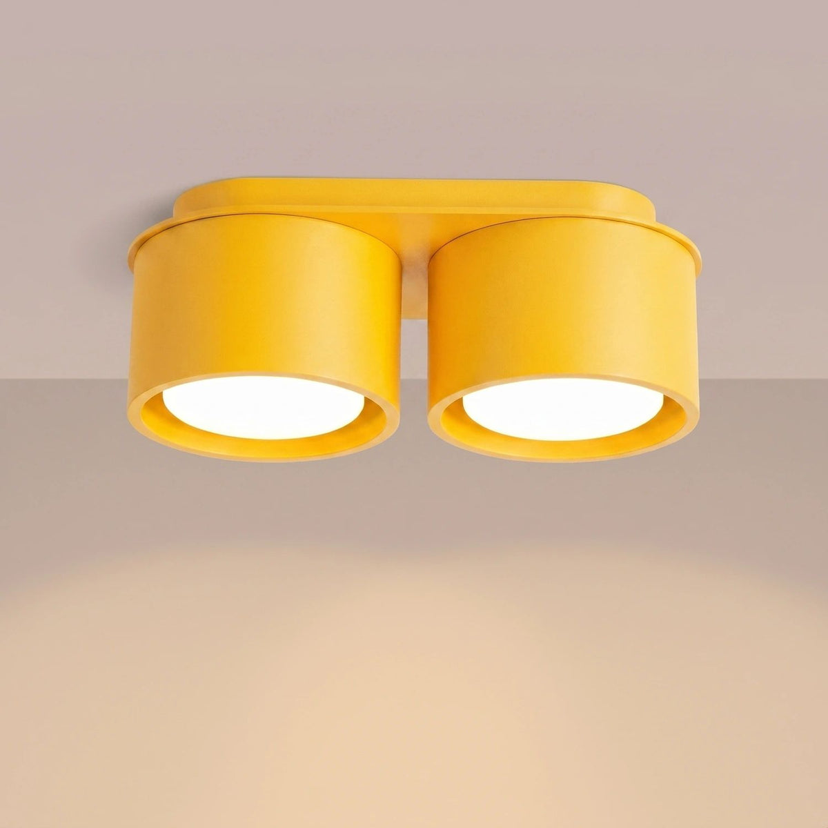 
Design Deckenlampe „Modo“ 2-flammig - Gelb
