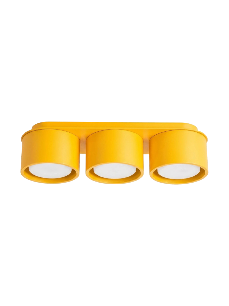 
Design Deckenlampe „Modo“ 3-flammig - Gelb