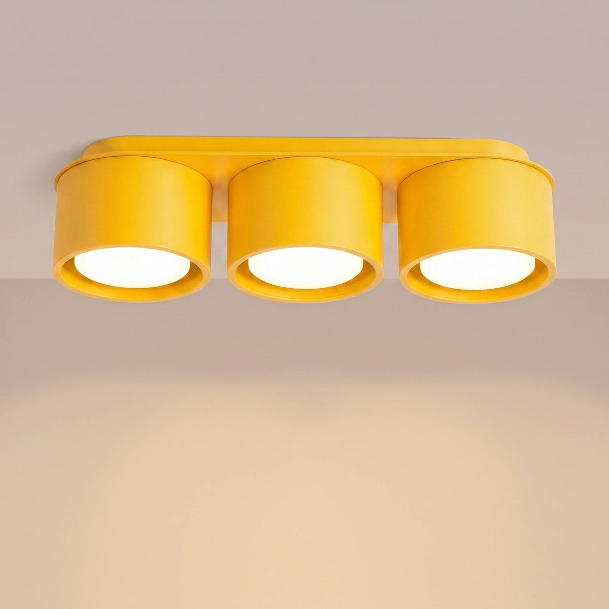 
Design Deckenlampe „Modo“ 3-flammig - Gelb