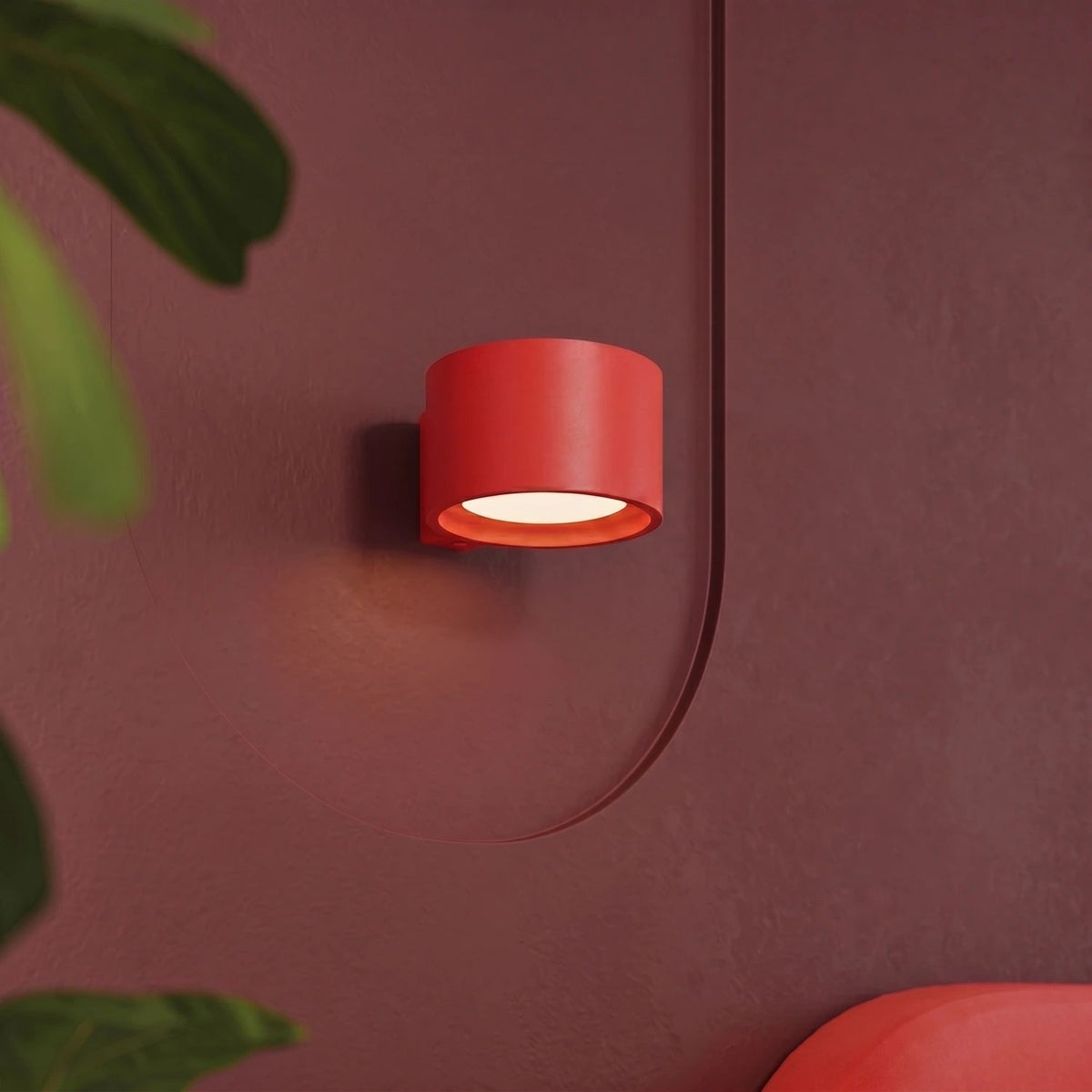 
Design Wandlampe „Modo“ 1-flammig - Rot