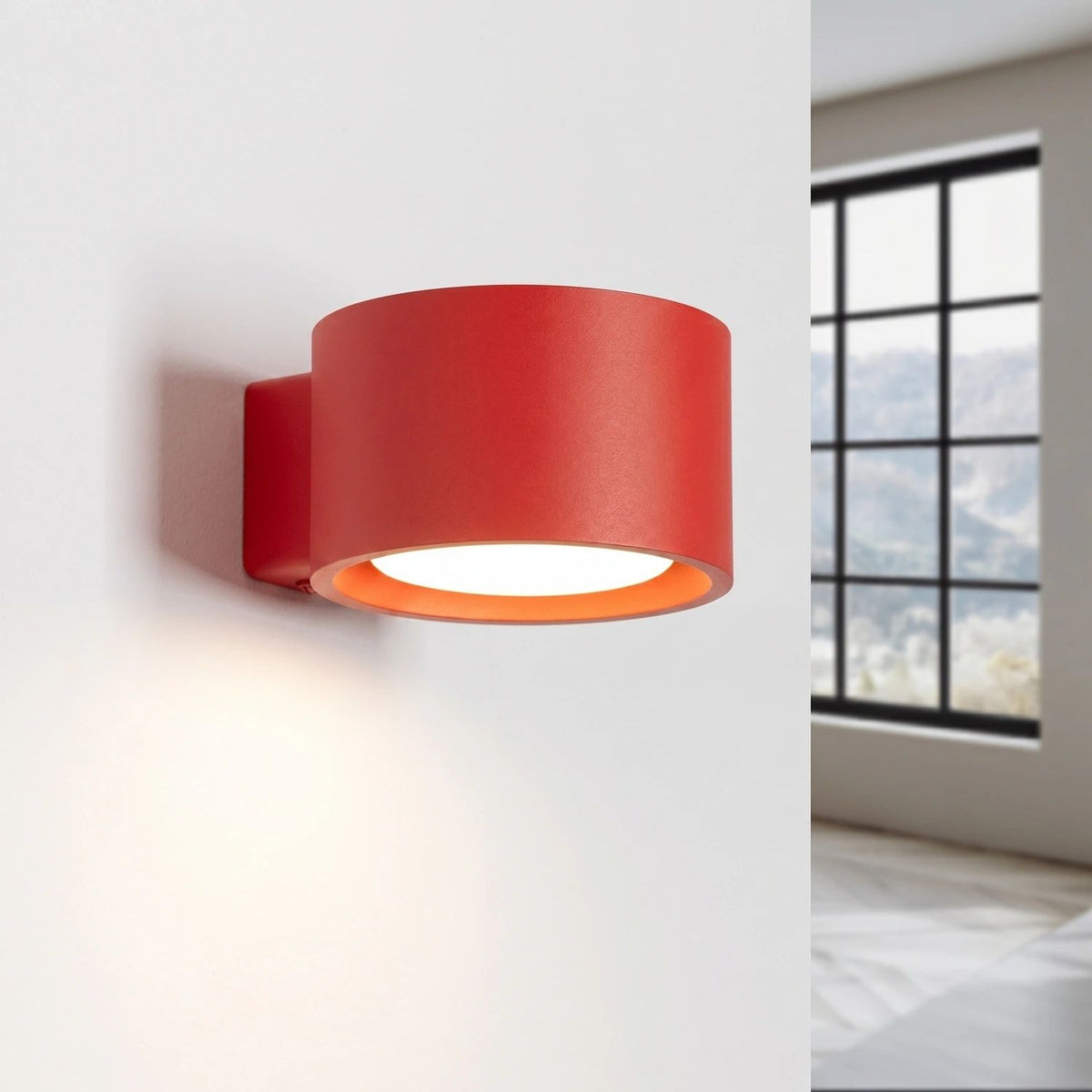 
Design Wandlampe „Modo“ 1-flammig - Rot