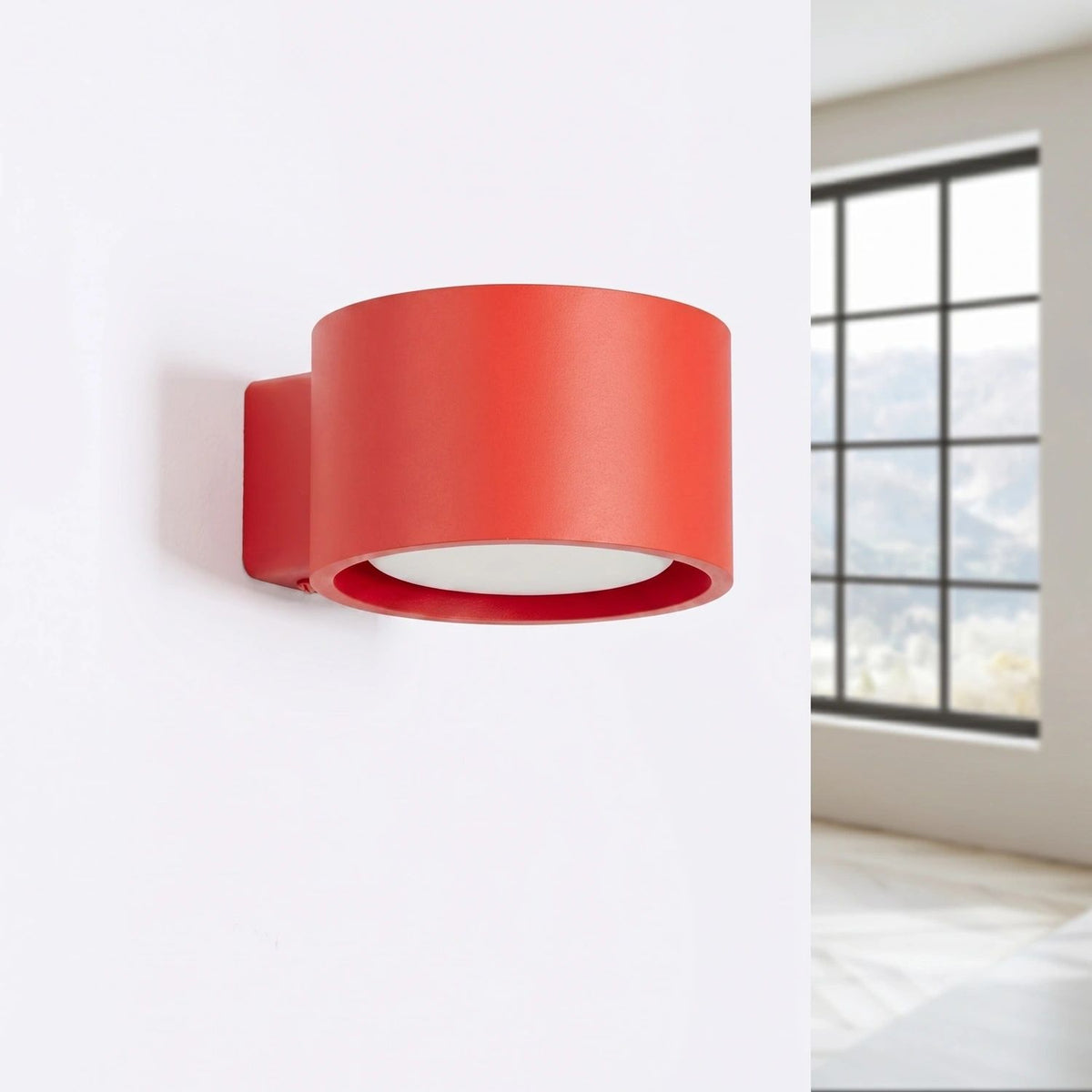 
Design Wandlampe „Modo“ 1-flammig - Rot