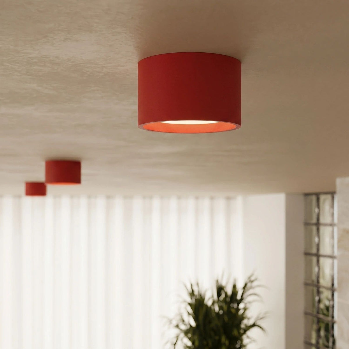 
Design Deckenlampe „Modo“ 2-flammig - Rot