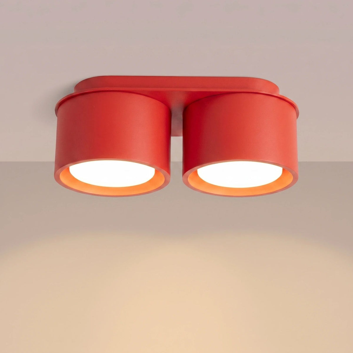 
Design Deckenlampe „Modo“ 2-flammig - Rot