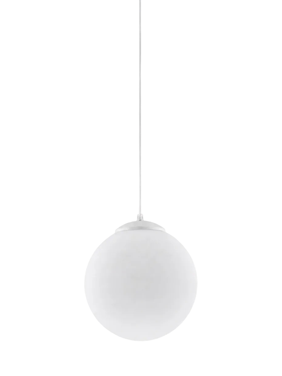 
Design Pendellampe „Ugo“ Ø 30 cm - Weiss / Ultramarine