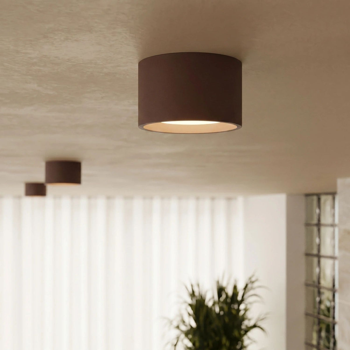 
Design Deckenlampe „Modo“ 1-flammig - Braun