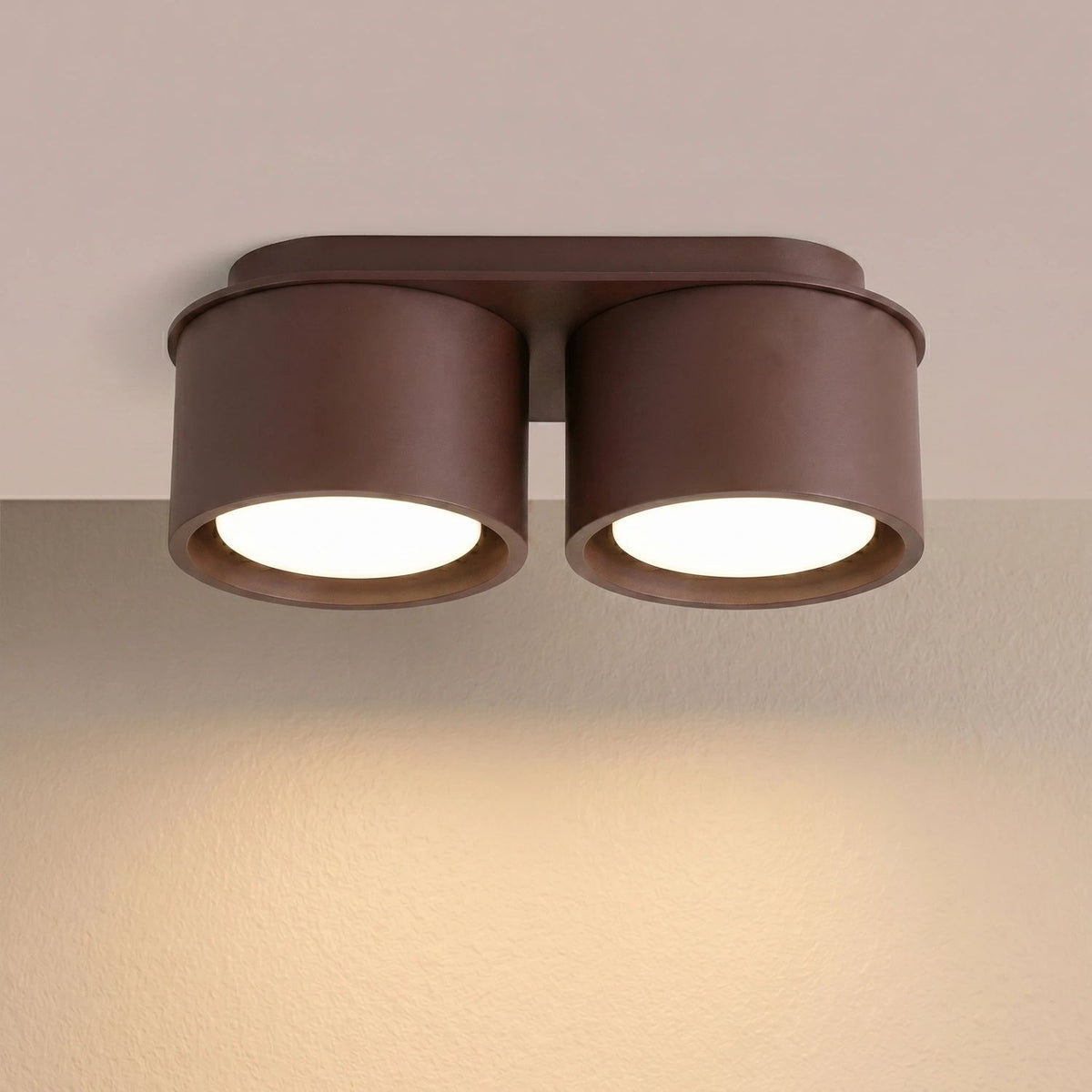 
Design Deckenlampe „Modo“ 2-flammig - Braun