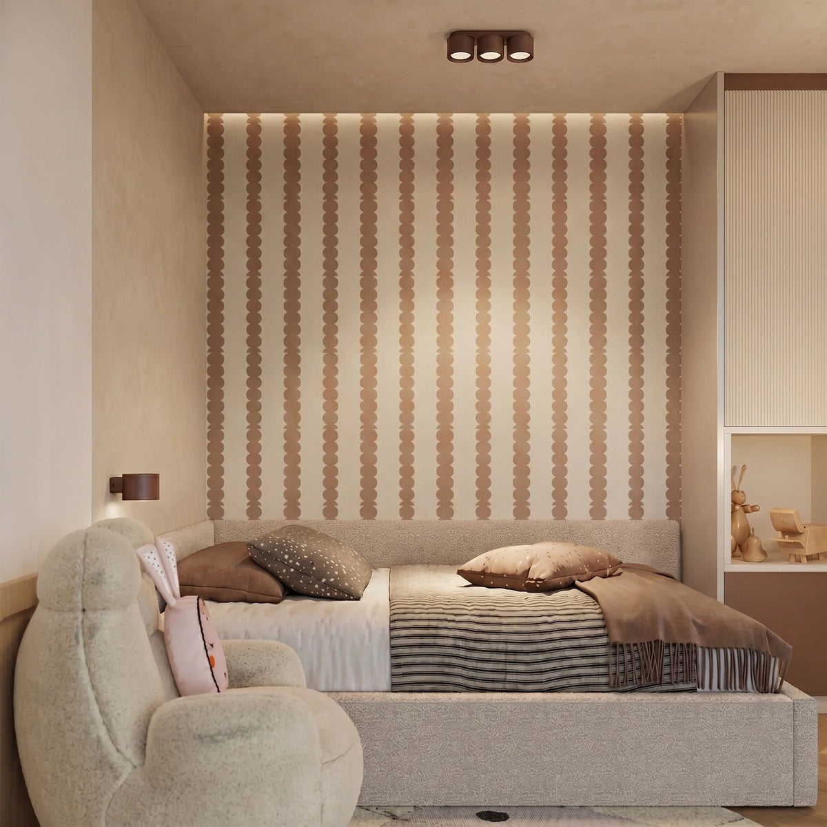
Design Deckenlampe „Modo“ 3-flammig - Braun