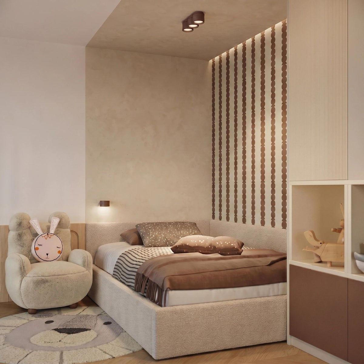 
Design Deckenlampe „Modo“ 3-flammig - Braun