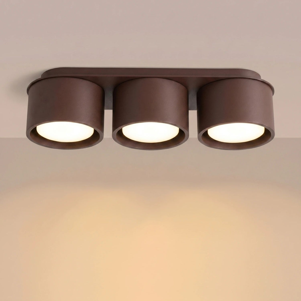 
Design Deckenlampe „Modo“ 3-flammig - Braun