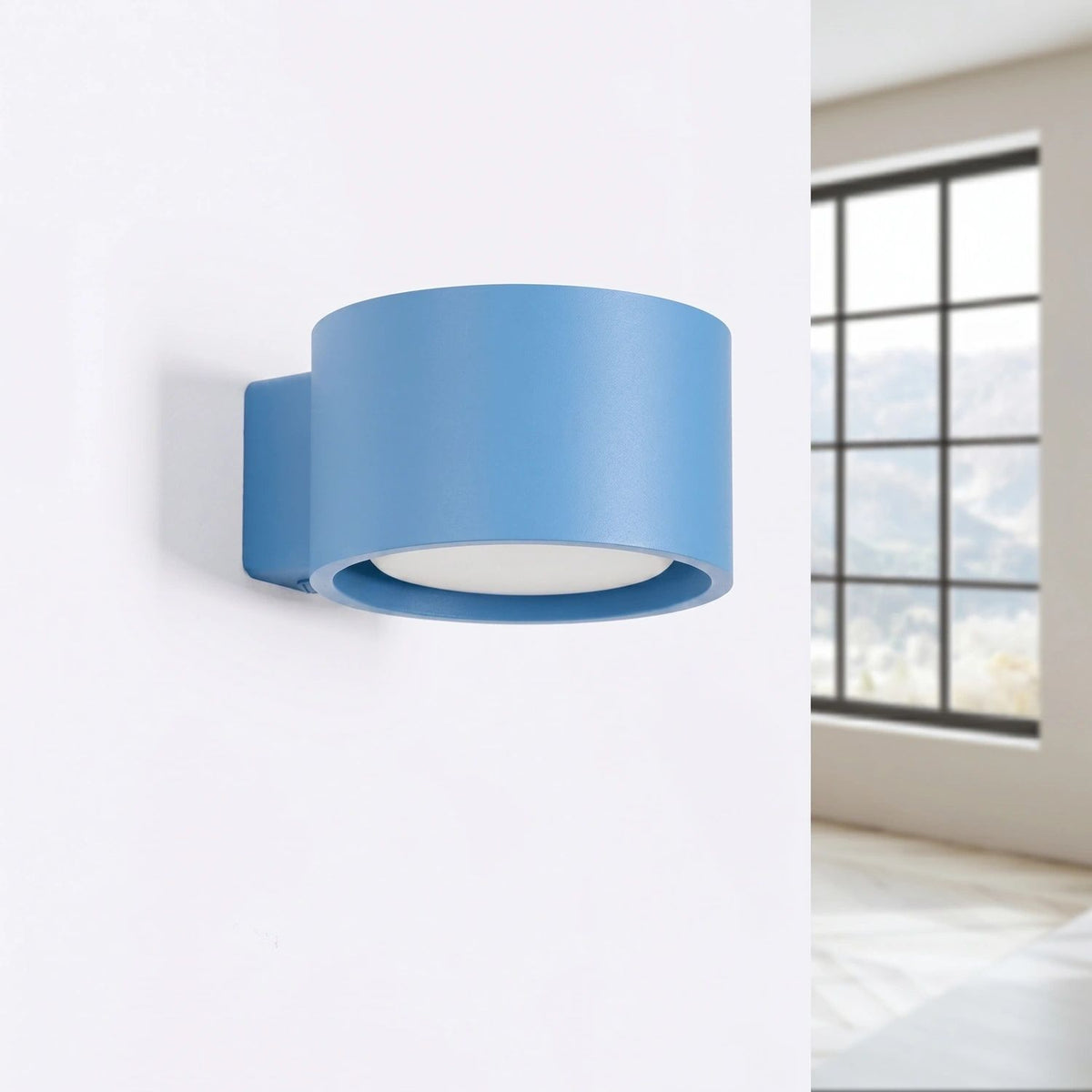 
Applique murale design « Modo » à 1 flamme - Bleu clair