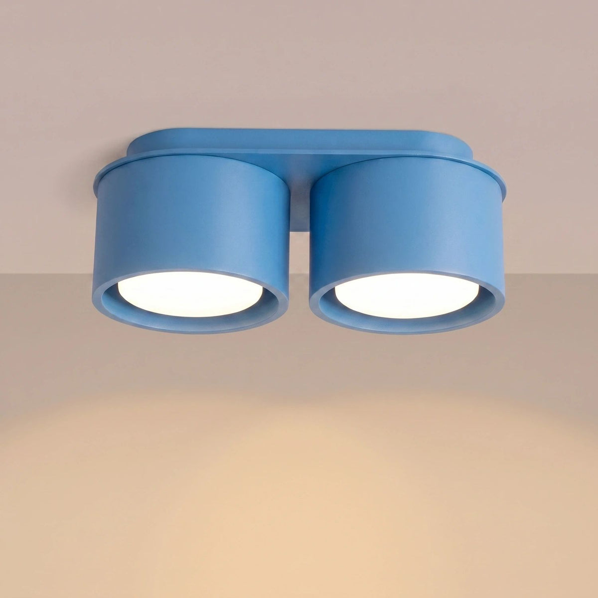 
Design Deckenlampe „Modo“ 2-flammig - Hellblau