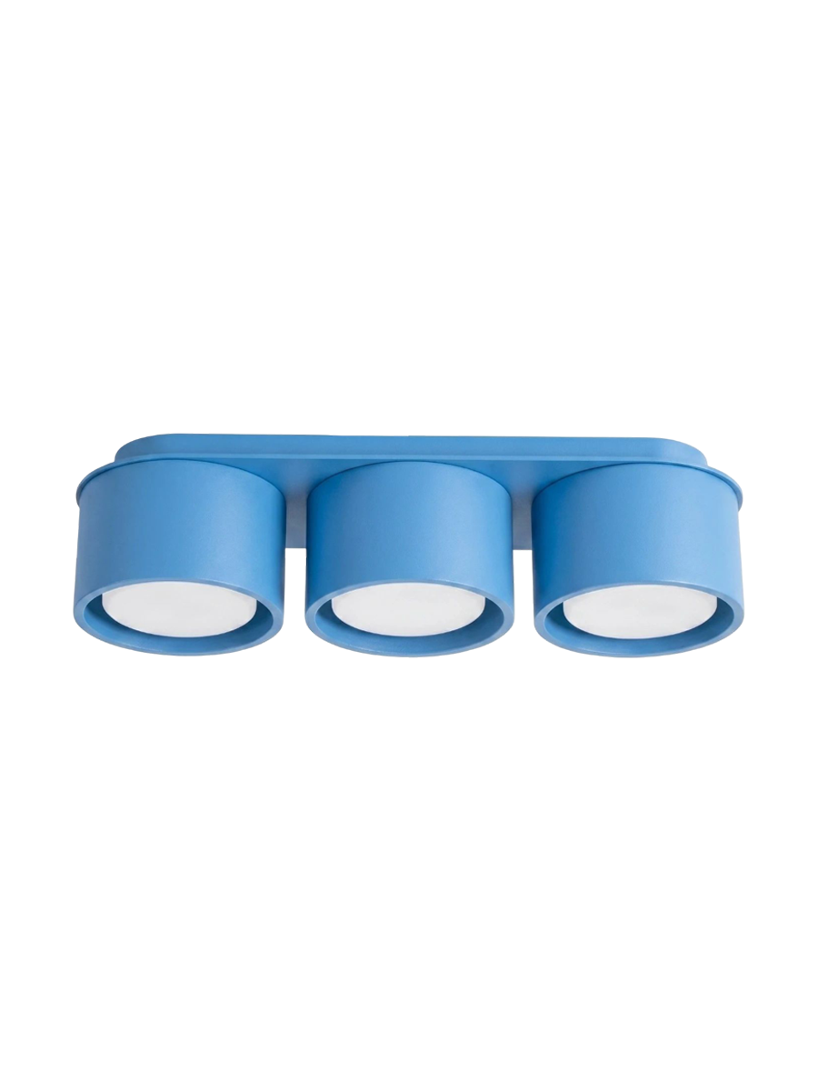 
Design Deckenlampe „Modo“ 3-flammig - Hellblau