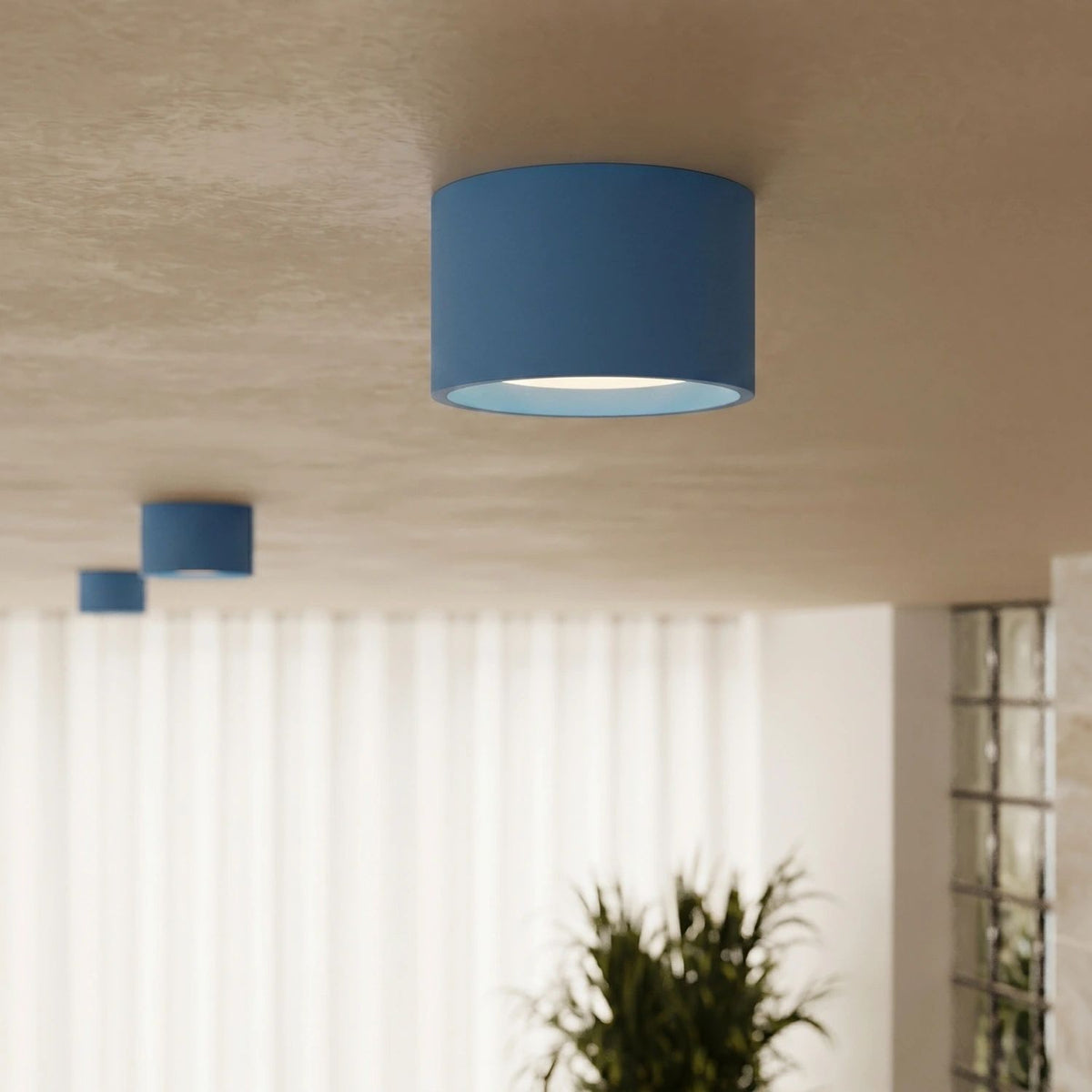 
Design Deckenlampe „Modo“ 3-flammig - Hellblau