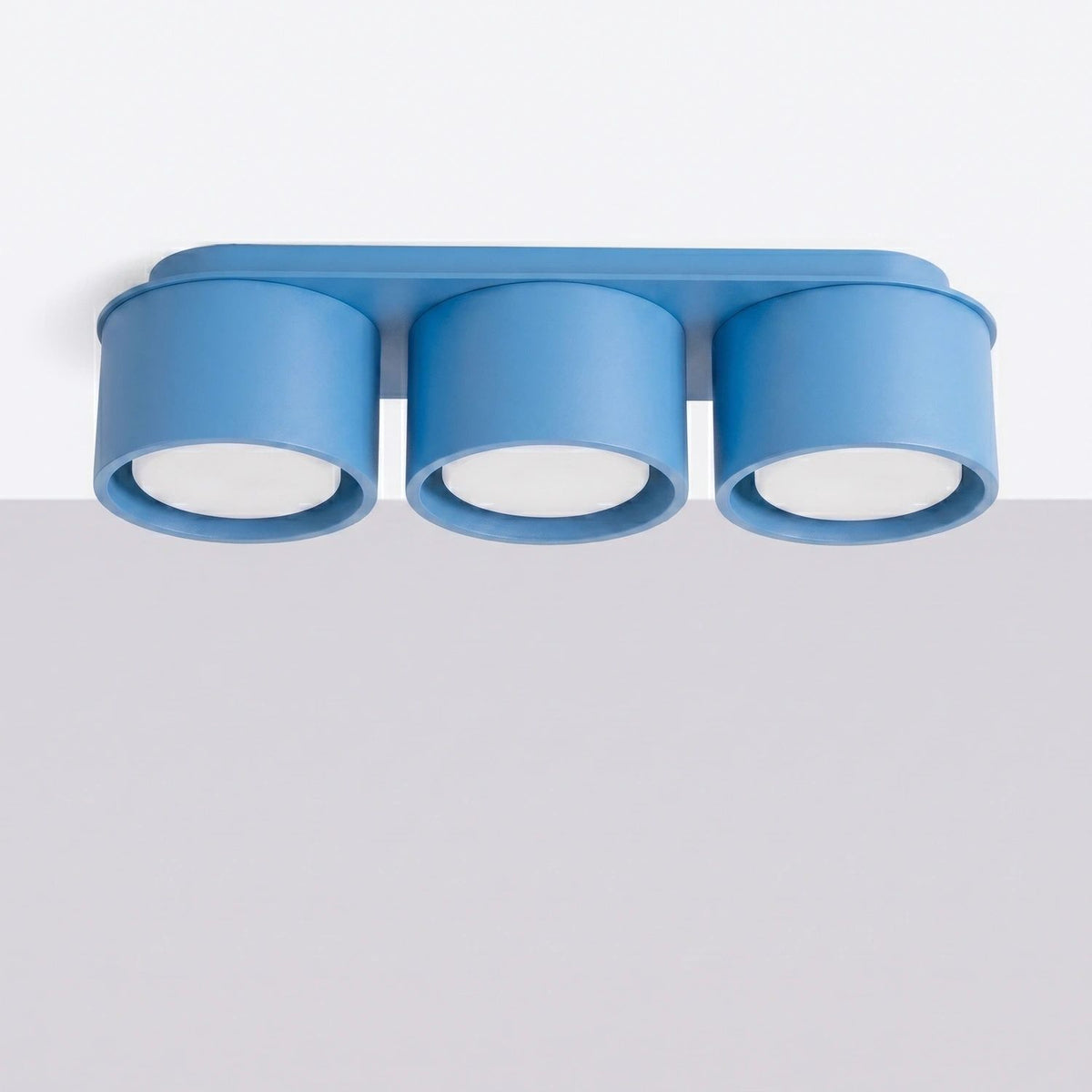 
Design Deckenlampe „Modo“ 3-flammig - Hellblau