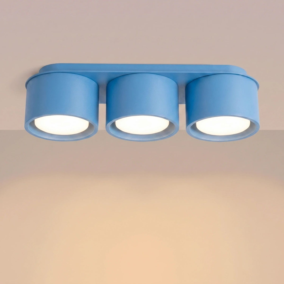
Design Deckenlampe „Modo“ 3-flammig - Hellblau