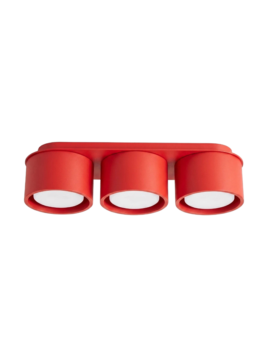 
Design Deckenlampe „Modo“ 3-flammig - Rot