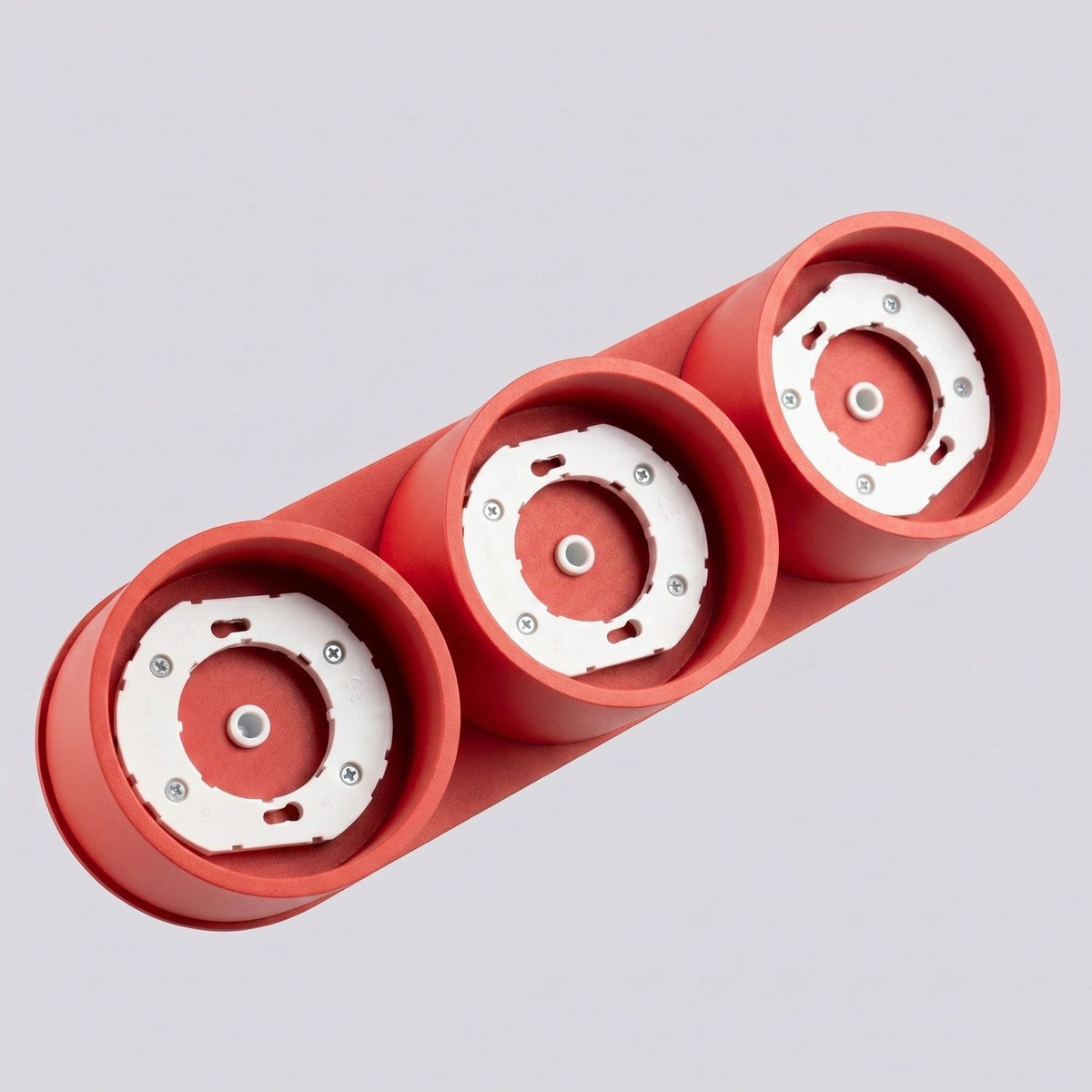 
Plafoniera di design „Modo“ a 3 luci - Rosso