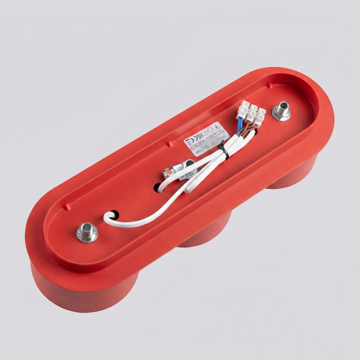 
Plafoniera di design „Modo“ a 3 luci - Rosso