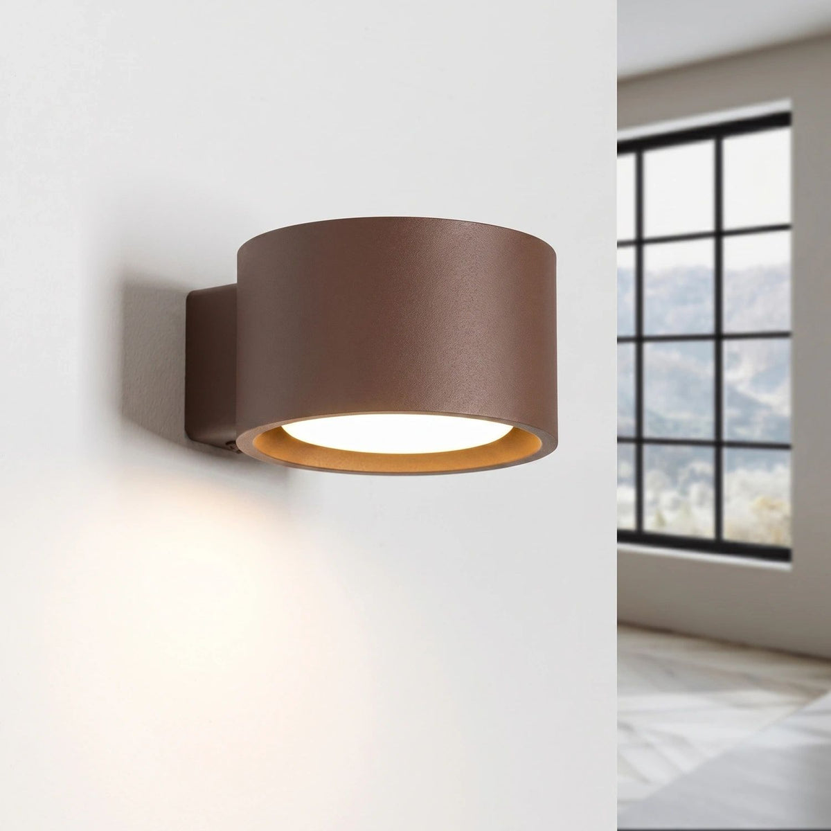 
Design Wandlampe „Modo“ 1-flammig - Braun