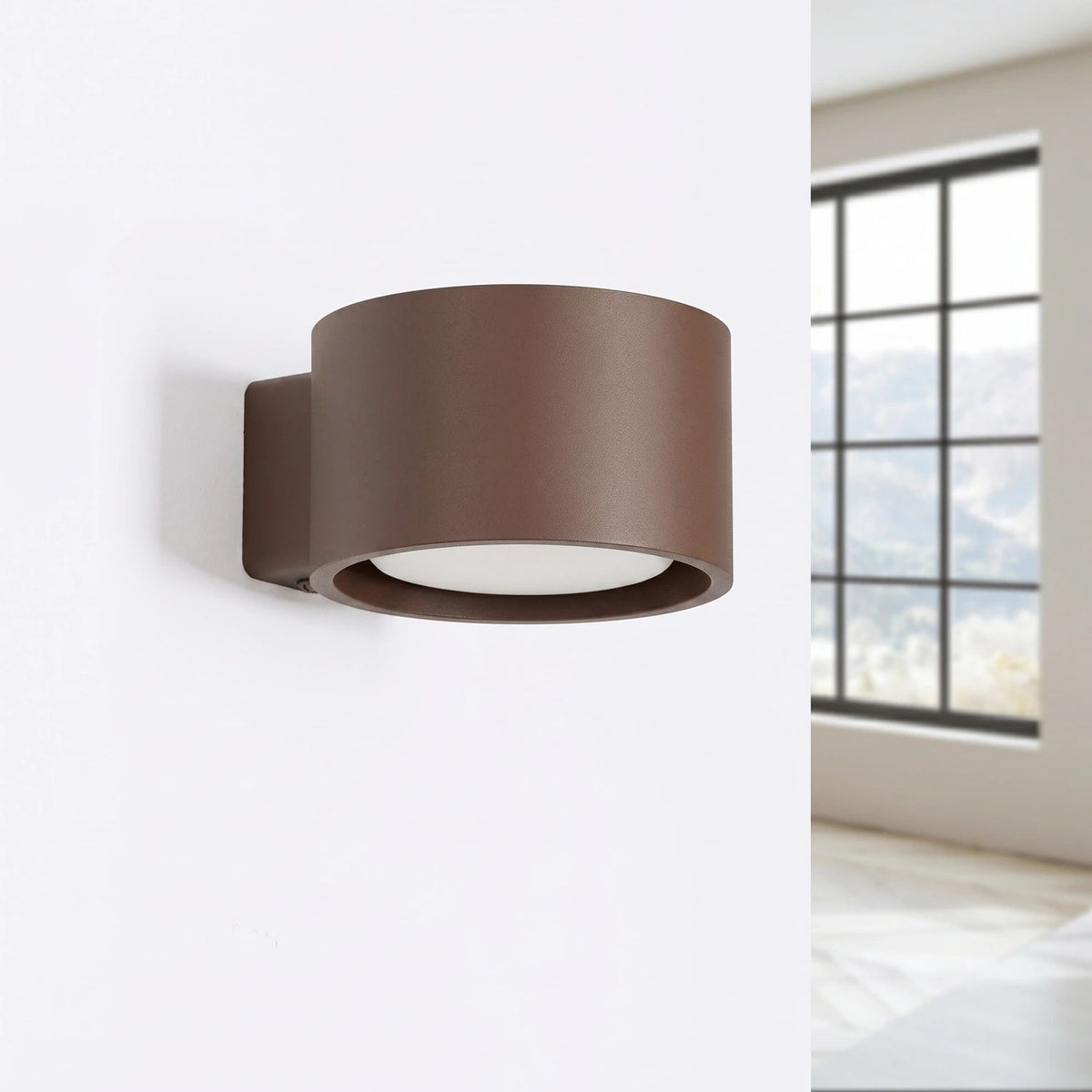 
Design Wandlampe „Modo“ 1-flammig - Braun