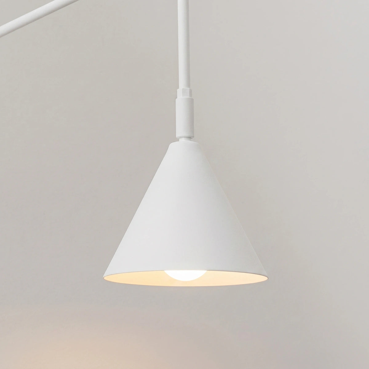 
Design Wandlampe „Nox“ 1-flammig mit Schalter - Weiss