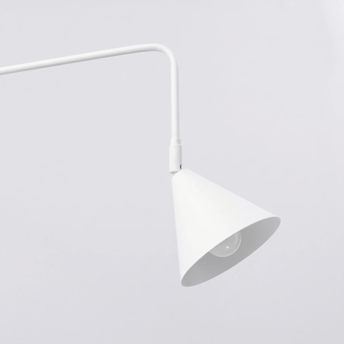 
Design Wandlampe „Nox“ 1-flammig mit Schalter - Weiss