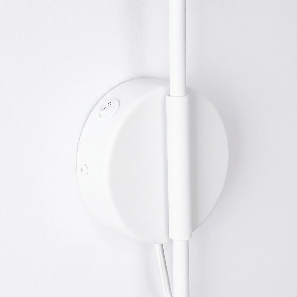 
Design Wandlampe „Nox“ 1-flammig mit Schalter - Weiss