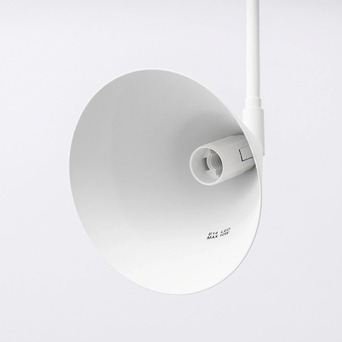 
Design Wandlampe „Nox“ 1-flammig mit Schalter - Weiss