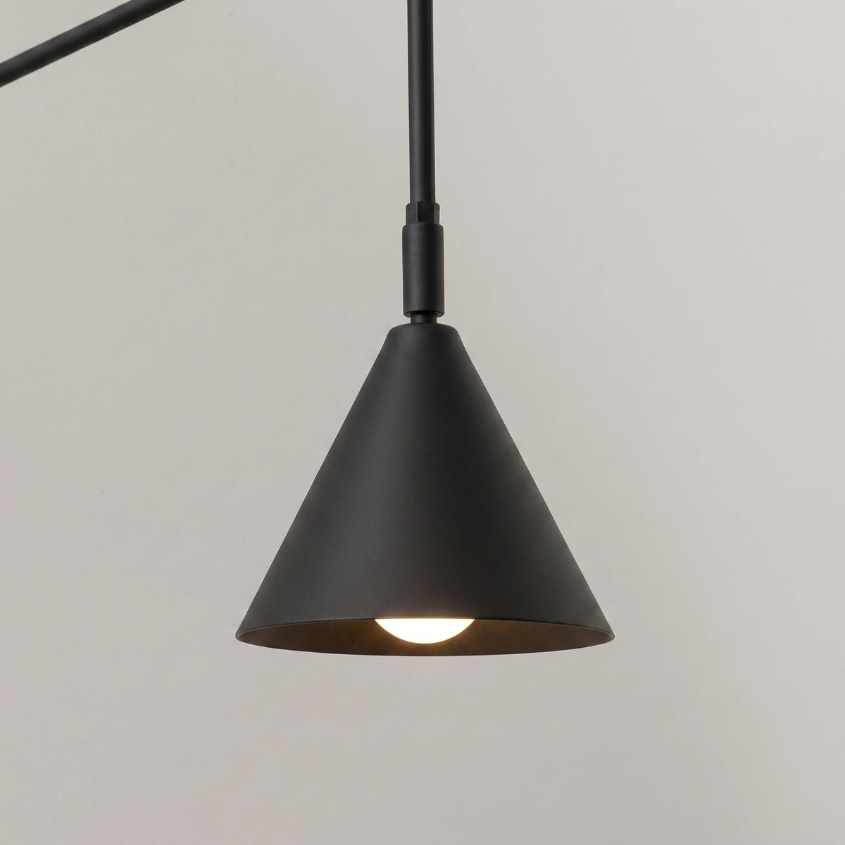 
Design Wandlampe „Nox“ 1-flammig mit Schalter - Schwarz