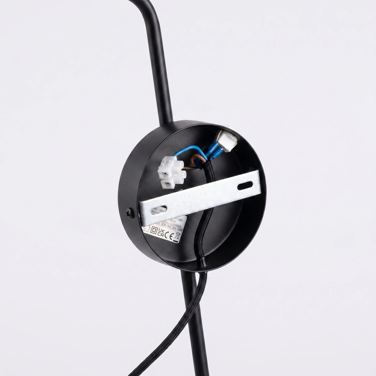 
Design Wandlampe „Nox“ 1-flammig mit Schalter - Schwarz