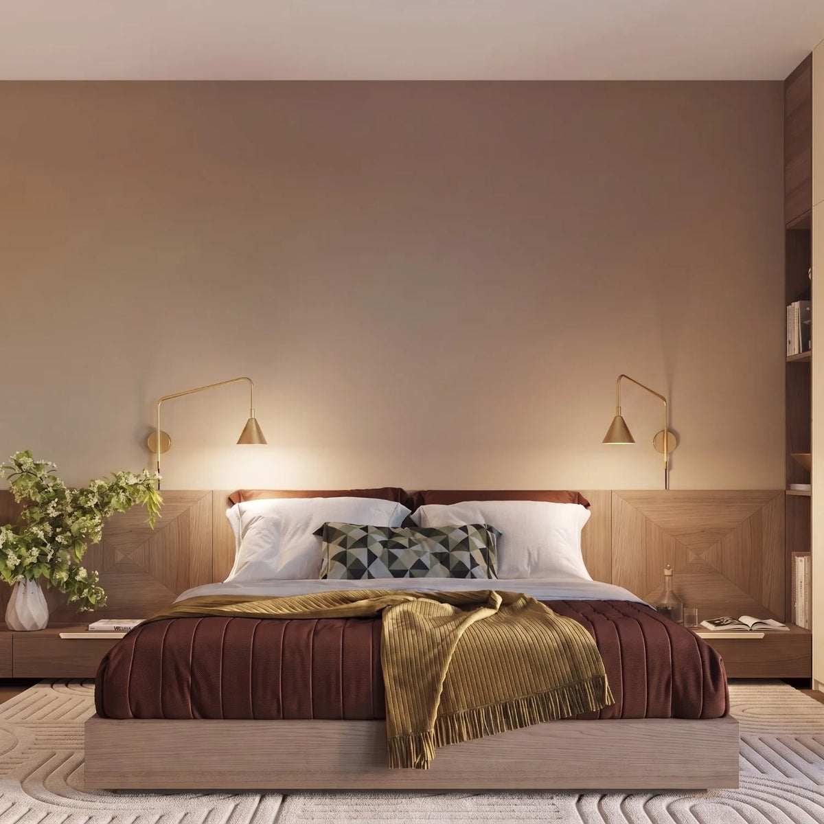 
Design Wandlampe „Nox“ 1-flammig mit Schalter - Gold