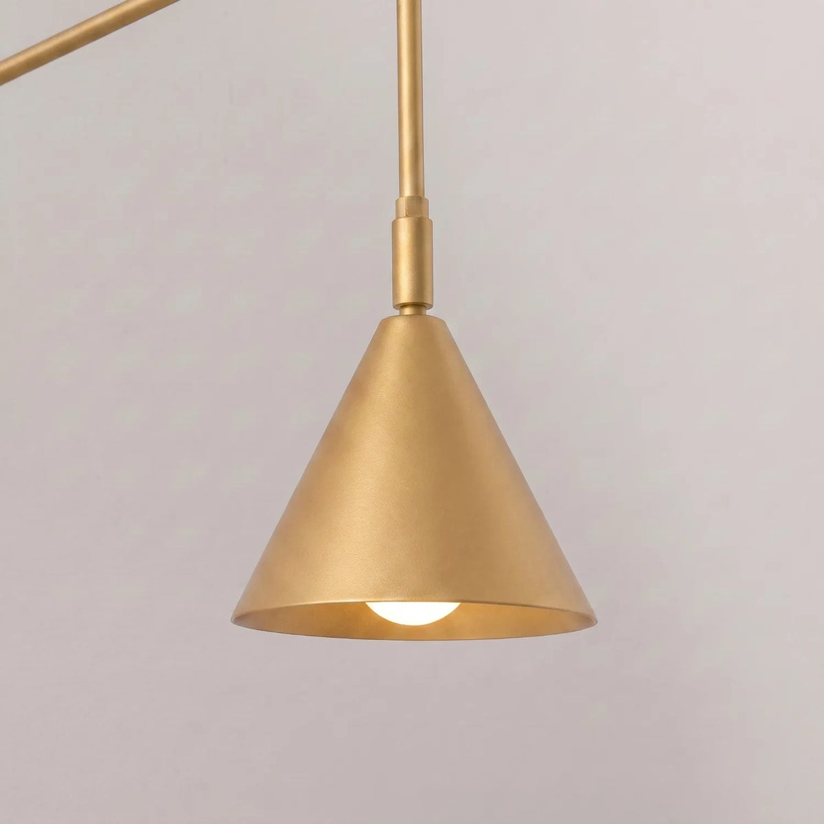 
Design Wandlampe „Nox“ 1-flammig mit Schalter - Gold