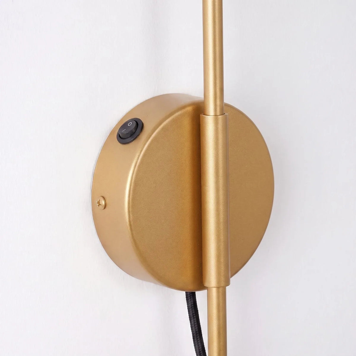 
Design Wandlampe „Nox“ 1-flammig mit Schalter - Gold