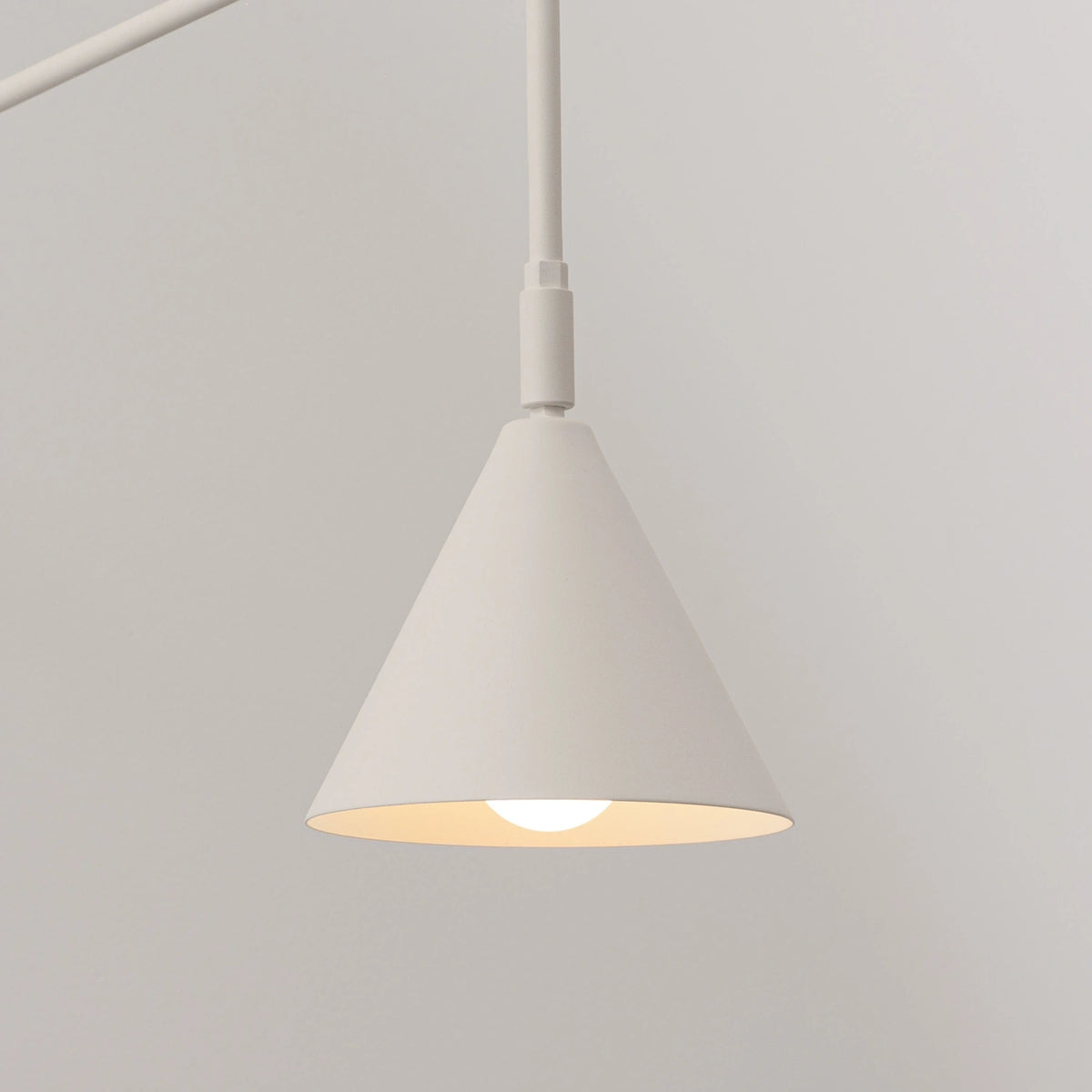 
Design Wandlampe „Nox“ 1-flammig mit Schalter - Beige