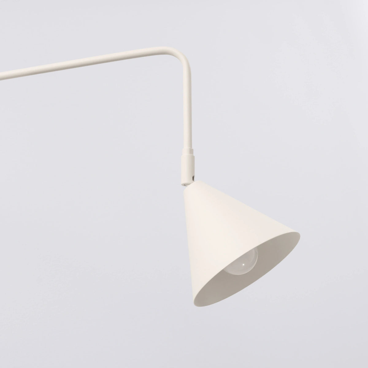 
Design Wandlampe „Nox“ 1-flammig mit Schalter - Beige