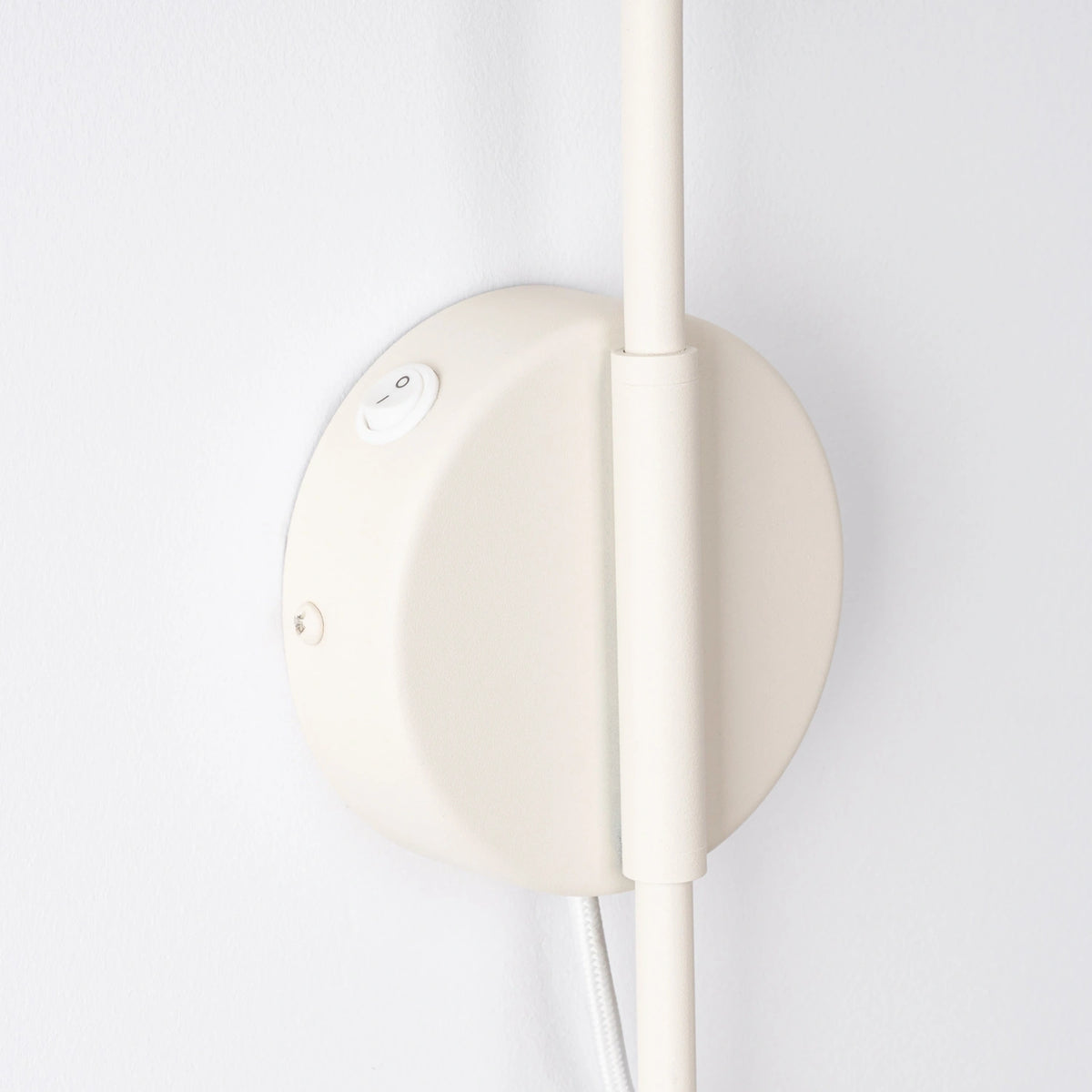 
Design Wandlampe „Nox“ 1-flammig mit Schalter - Beige
